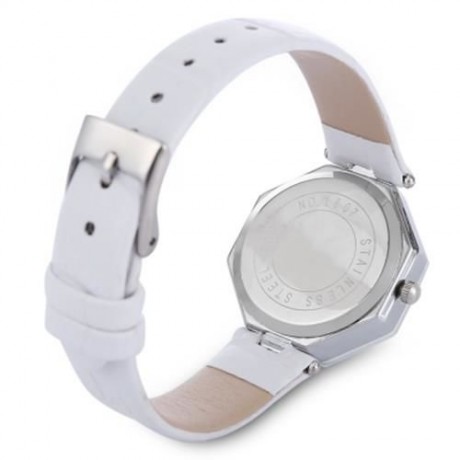 KINGSKY 1807 FEMALE QUARTZ WATCH LEATHER BAND DAILY WATER RESISTANCE SOLID MIRROR WRISTWAT