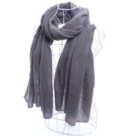 CHIC SOLID COLOR FAUX PASHM TEXTURE SCARF FOR WOMEN (COLOR ASSORTED)