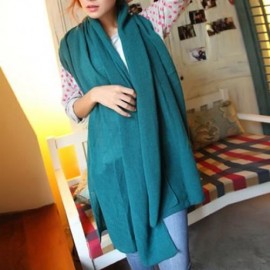 CHIC SOLID COLOR FAUX PASHM TEXTURE SCARF FOR WOMEN (COLOR ASSORTED)