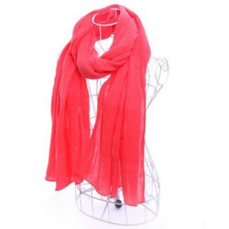 CHIC SOLID COLOR FAUX PASHM TEXTURE SCARF FOR WOMEN (COLOR ASSORTED)