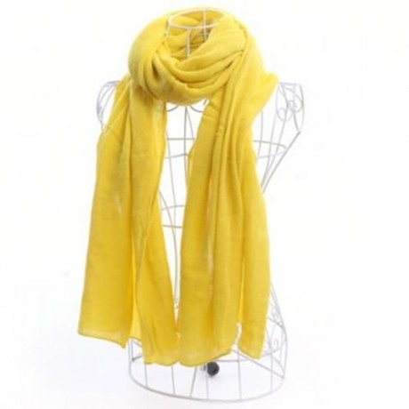 CHIC SOLID COLOR FAUX PASHM TEXTURE SCARF FOR WOMEN (COLOR ASSORTED)