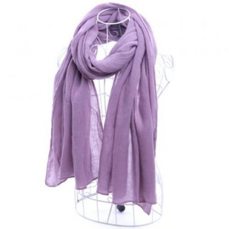 CHIC SOLID COLOR FAUX PASHM TEXTURE SCARF FOR WOMEN (COLOR ASSORTED)