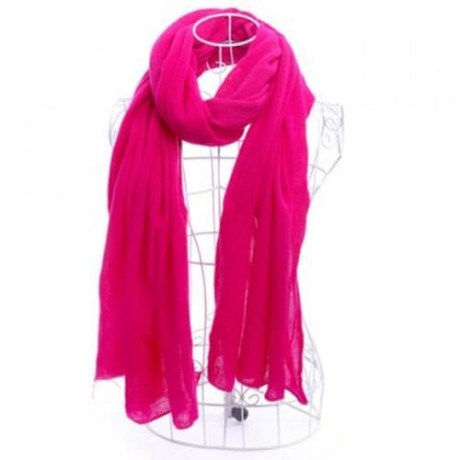 CHIC SOLID COLOR FAUX PASHM TEXTURE SCARF FOR WOMEN (COLOR ASSORTED)