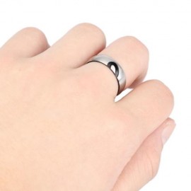 SWEET VALENTINE GIFT LOVE HEART SHAPE GEOMETRIC ROUND PATTERN STAINLESS STEEL COUPLE BRIDA