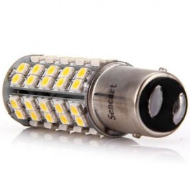 SENCART 1157 BA15D P21/5W 5W CAR LIGHT SMD-3528 68-LEDS 3000-3500K TURN SIGNAL LIGHT (WARM