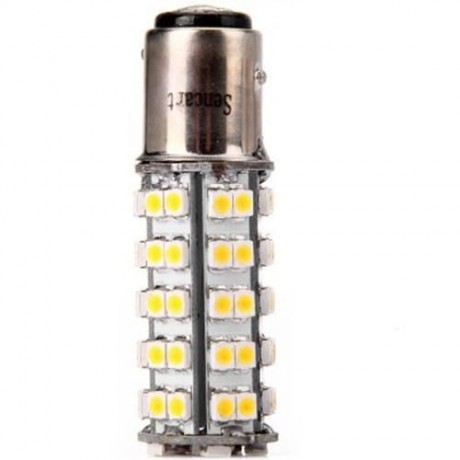 SENCART 1157 BA15D P21/5W 5W CAR LIGHT SMD-3528 68-LEDS 3000-3500K TURN SIGNAL LIGHT (WARM