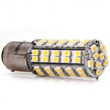 SENCART 1157 BA15D P21/5W 5W CAR LIGHT SMD-3528 68-LEDS 3000-3500K TURN SIGNAL LIGHT (WARM