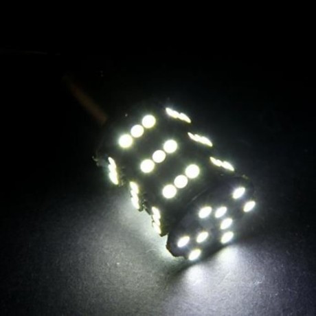 PAIR OF SENCART 1157 P21/5W BA15D 4W 54 X SMD-3528 220LM WHITE LIGHT CAR BULB - DC 12V (CO