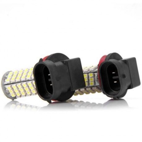 2 X SENCART H8 PGJ191 H9 H11 SMD 3528 102-LEDS 7W CAR DRIVING LAMP BRAKE BULB - 240LM 6000
