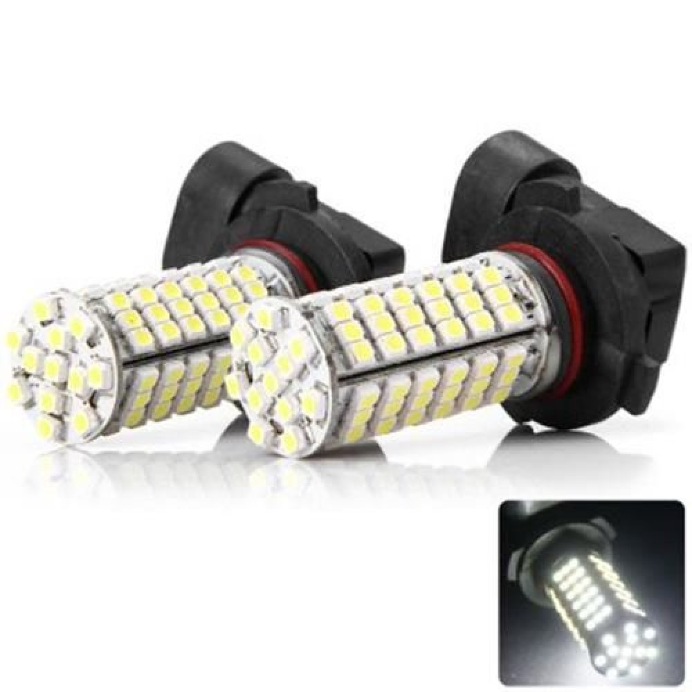 2 X SENCART 7W P20D 9005 HB3 102 SMD-3528 LEDS CAR LAMP WHITE LIGHT RUNNING BULB (COOL WHI