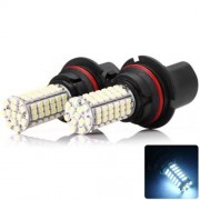 1 PAIR - SENCART 9007 PX29T HB5 SMD 3528 102-LEDS 7W CAR DRIVING LAMP BRAKE BULB (WHITE LI