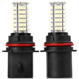 1 PAIR - SENCART 9007 PX29T HB5 SMD 3528 102-LEDS 7W CAR DRIVING LAMP BRAKE BULB (WHITE LI