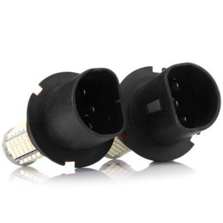 1 PAIR - SENCART 9007 PX29T HB5 SMD 3528 102-LEDS 7W CAR DRIVING LAMP BRAKE BULB (WHITE LI