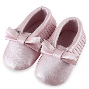 CUTE BOWKNOT DESIGN TASSEL DECORATION WALKING SHOES FOR BABY GIRLS (SHALLOW PINK)