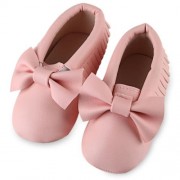 CUTE BOWKNOT DESIGN TASSEL DECORATION WALKING SHOES FOR BABY GIRLS (PINK)
