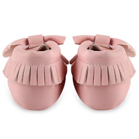 CUTE BOWKNOT DESIGN TASSEL DECORATION WALKING SHOES FOR BABY GIRLS (PINK)
