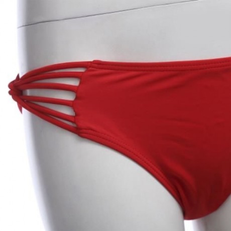 SEPARATED BACKLESS SEXY BIKINI SWIMWEAR SUIT SET (RED)