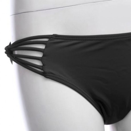 SEPARATED BACKLESS SEXY BIKINI SWIMWEAR SUIT SET (BLACK)