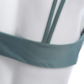 CUTE WOMEN BEACH SEPARATED SEXY BIKINI SET BATHING SUIT SWIMWEAR (GREEN)