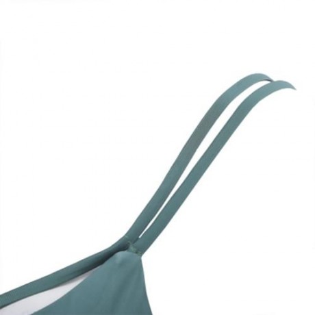 CUTE WOMEN BEACH SEPARATED SEXY BIKINI SET BATHING SUIT SWIMWEAR (GREEN)