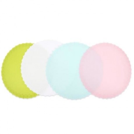 MULTIFUNCTIONAL SILICONE WRAP PRESERVATIVE FILM CUP PAD SEAL COVER KITCHEN TOOL (LAKE BLUE