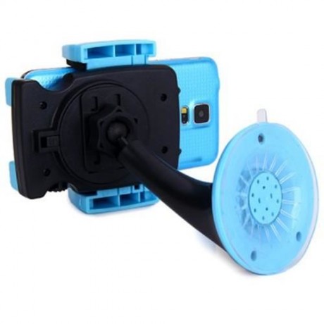 JHD 12HD58 360 DEGREE ROTATABLE SUCTION BRACKET CAR HOLDER MOUNT STAND (BLUE)