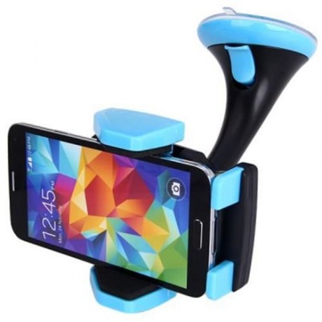 JHD 12HD58 360 DEGREE ROTATABLE SUCTION BRACKET CAR HOLDER MOUNT STAND (BLUE)