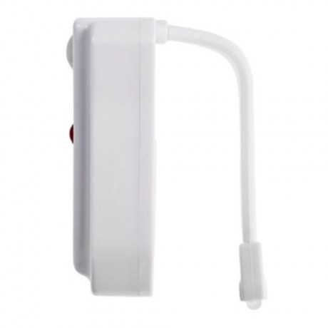 BRELONG BATTERY OPERATED MOTION SENSOR LED TOILET LIGHT BATH NIGHT LAMP (WHITE)