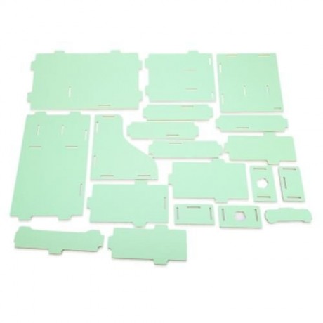 MULTIFUNCTIONAL WOODEN COSMETIC DESKTOP STORAGE BOX MAKE-UP ORGANIZER (GREEN)