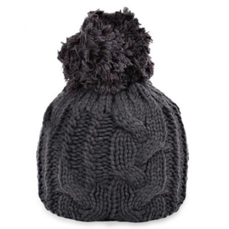 WINTER VENONAT DECORATION UNISEX WARM KNITTED HAT (DEEP GRAY)