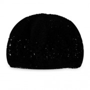 HOLLOW OUT DESIGN BABIES WARM KNITTED HAT (BLACK)
