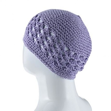 HOLLOW OUT DESIGN BABIES WARM KNITTED HAT (LIGHT PURPLE)