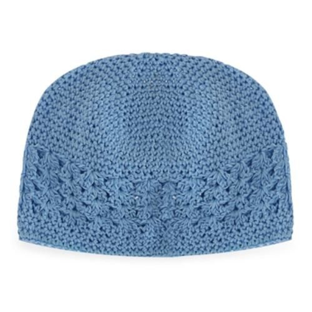 HOLLOW OUT DESIGN BABIES WARM KNITTED HAT (LIGHT BLUE)