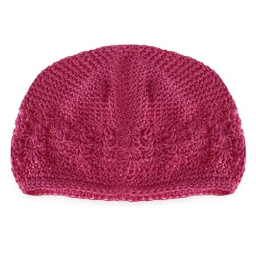 HOLLOW OUT DESIGN BABIES WARM KNITTED HAT (ROSE MADDER)