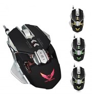 ZERODATE X300 PROFESSIONAL 3200DPI OPTICAL PROGRAMMABLE WIRED GAMING MOUSE (BLACK)