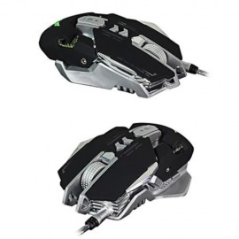 ZERODATE X300 PROFESSIONAL 3200DPI OPTICAL PROGRAMMABLE WIRED GAMING MOUSE (BLACK)
