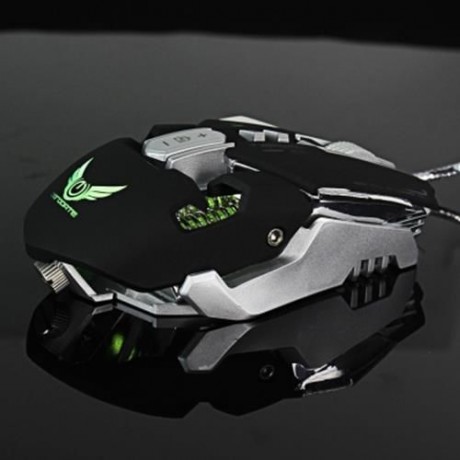 ZERODATE X300 PROFESSIONAL 3200DPI OPTICAL PROGRAMMABLE WIRED GAMING MOUSE (BLACK)