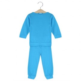 CASUAL CANDY COLOR BLOCK TWO PIECE SET FOR BABIES (LIGHT BLUE)