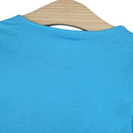 CASUAL CANDY COLOR BLOCK TWO PIECE SET FOR BABIES (LIGHT BLUE)