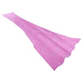 WEAVE MERMAID BLANKET KNITTED YARN FISH SHAPE NAP SLEEPING BED SOFA RUG - 1.6M (PINK)