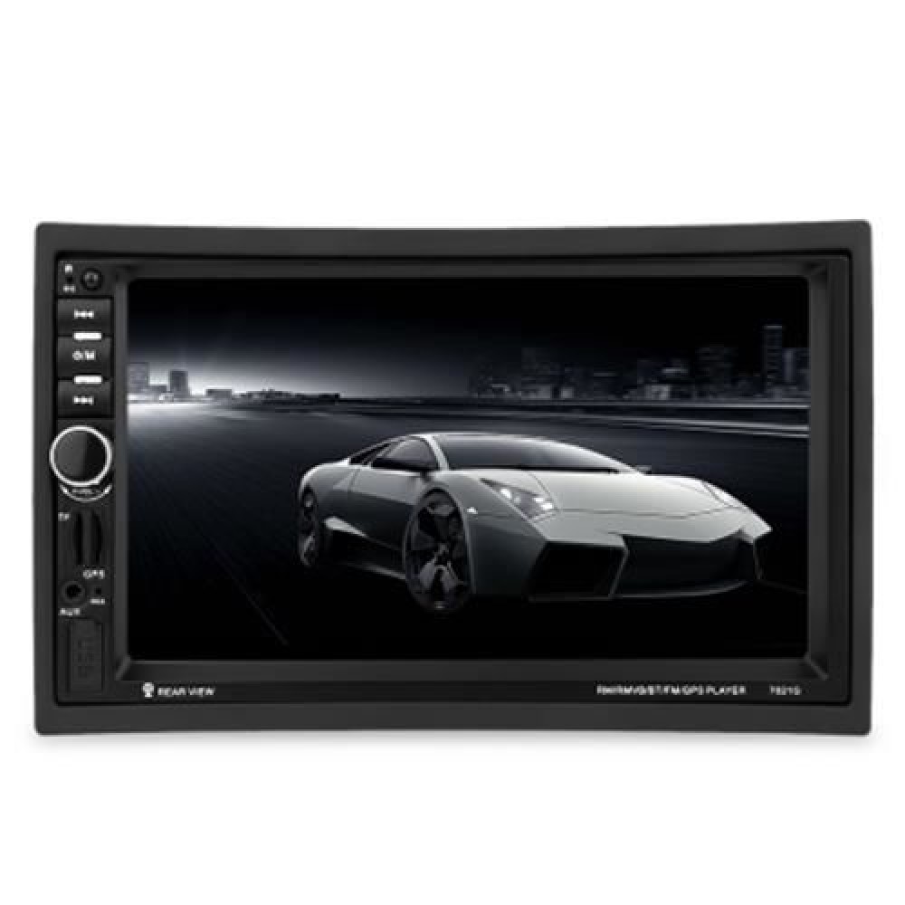 7021G 7 INCH VEHICLE MP5 PLAYER 2 DIN BLUETOOTH 1080P VIDEO MULTIMEDIA GPS FM RADIO REAR C