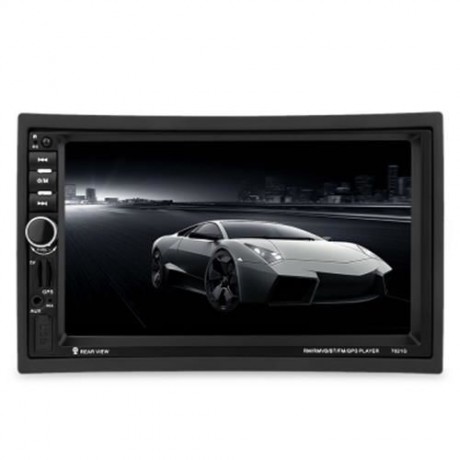 7021G 7 INCH VEHICLE MP5 PLAYER 2 DIN BLUETOOTH 1080P VIDEO MULTIMEDIA GPS FM RADIO REAR C
