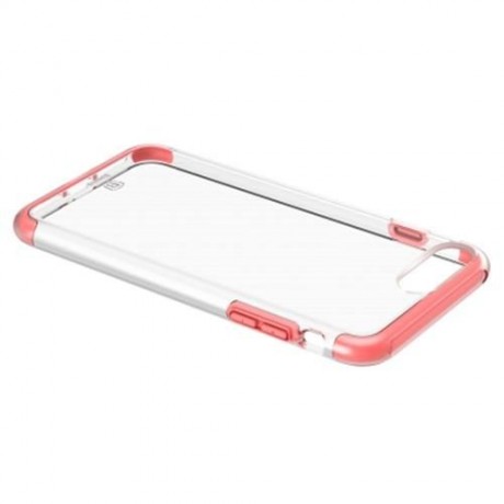 BASEUS GUARDS CASE FLEXIBLE TPE PROTECTIVE BACK COVER FOR IPHONE 7 4.7 INCH (PEACH RED)