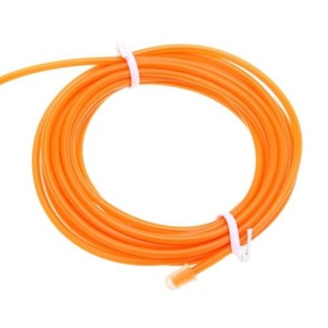 1M NEON EL WIRE GLOWING STRING LIGHT ROPE TUBE DECORATION LAMP (ORANGE RED)