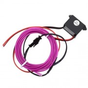 1M NEON EL WIRE GLOWING STRING LIGHT ROPE TUBE DECORATION LAMP (PURPLE)