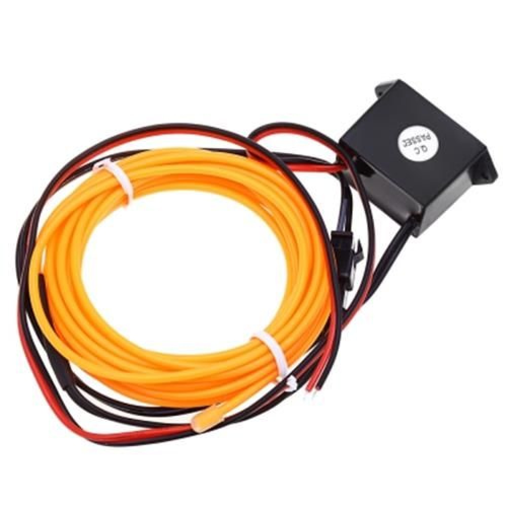 1M NEON EL WIRE GLOWING STRING LIGHT ROPE TUBE DECORATION LAMP (YELLOW)
