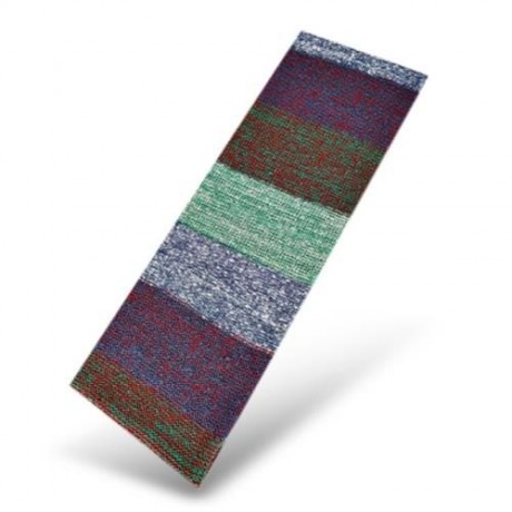 CASUAL COLOR BLOCK RAINBOW DESIGN LADIES WARM KNITTED SCARF (GREEN)