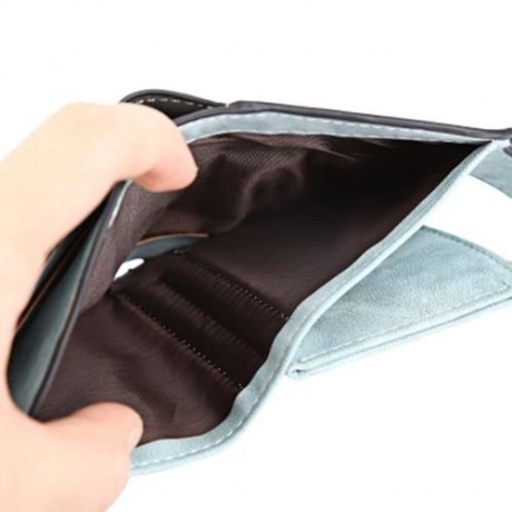 GUAPABIEN DOUBLE LAYER DESIGN HASP TYPE MULTICARD BIT WRIST WALLET FOR WOMEN (SHALLOW PINK