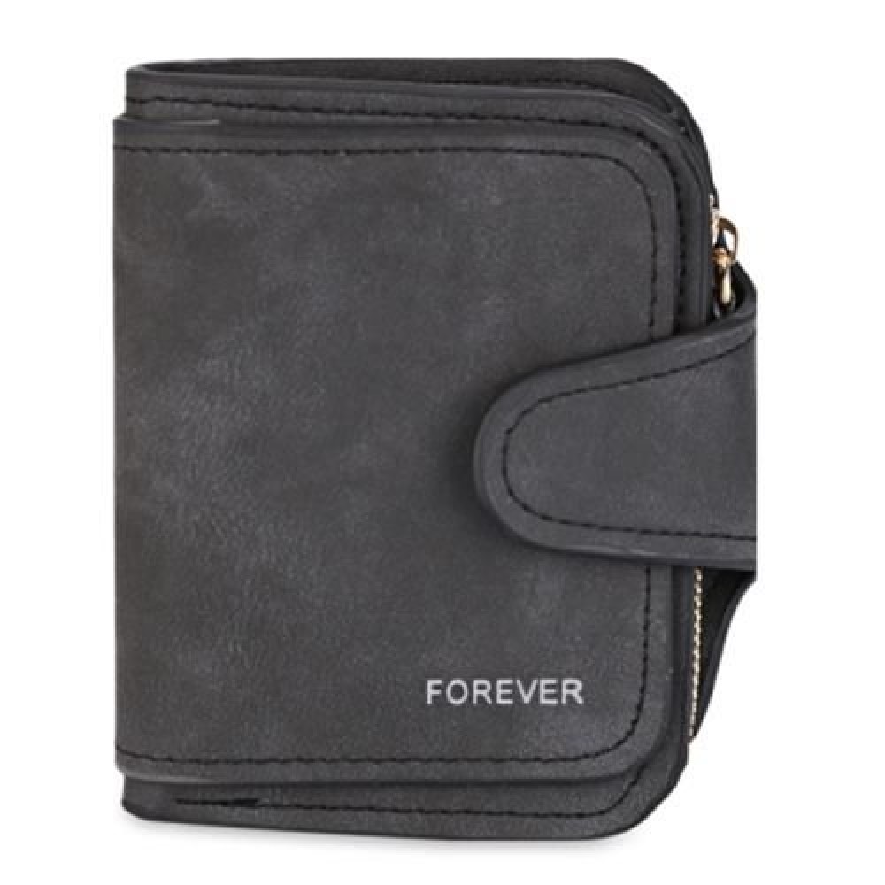 GUAPABIEN DOUBLE LAYER DESIGN HASP TYPE MULTICARD BIT WRIST WALLET FOR WOMEN (BLACK)