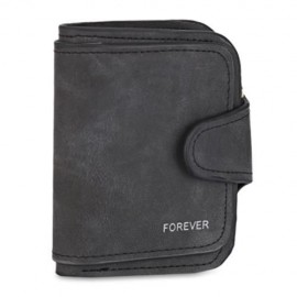 GUAPABIEN DOUBLE LAYER DESIGN HASP TYPE MULTICARD BIT WRIST WALLET FOR WOMEN (BLACK)